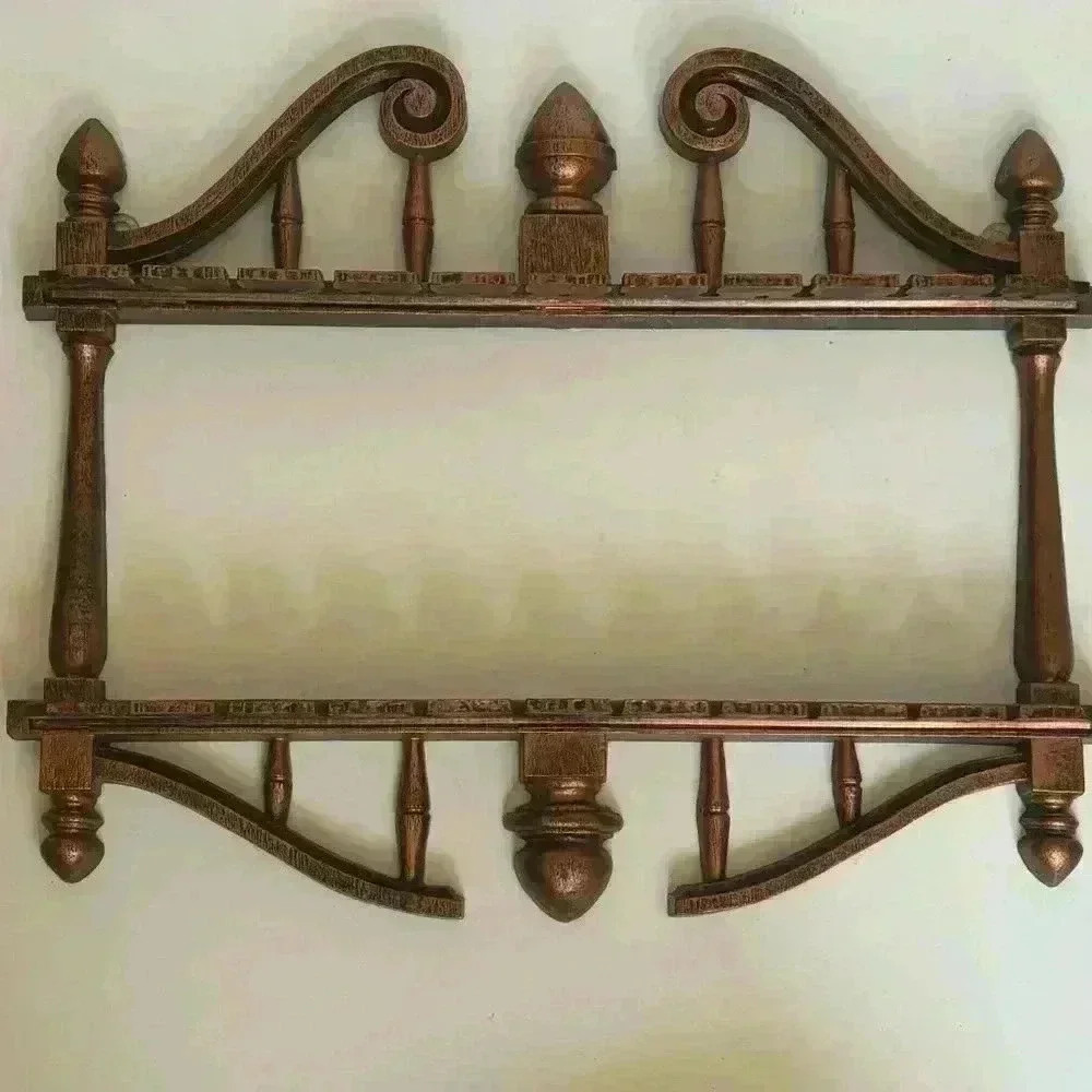 1970s ornate  Dart Ind Coppercraft Guild resin spoon holder or jewelry display